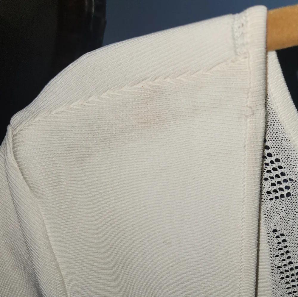 BCBG White spandex & lace dress - Picture 4 of 7